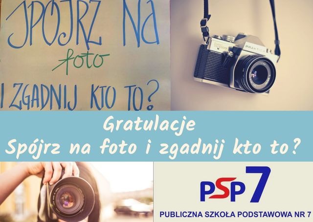 Rozstrzygnięty konkurs &quot;Spójrz na foto i zgadnij kto to?&quot;