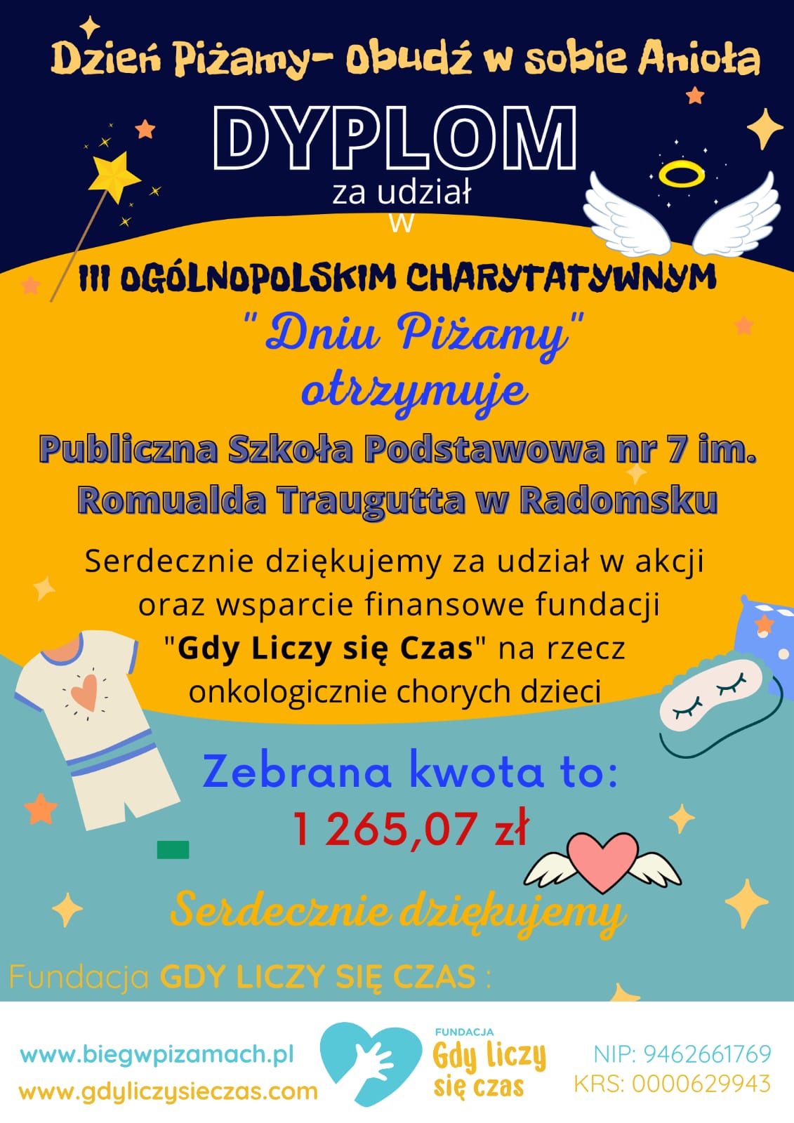 III Ogólnopolski Charytatywny &quot;Dzień Piżamy&quot;