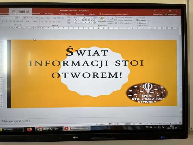 Świat informacji stoi otworem