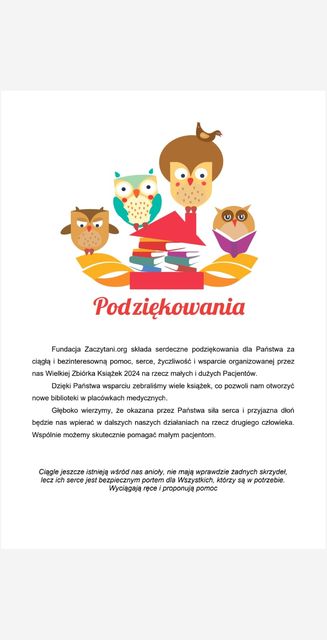Podziękowania