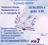 Regulamin Międzyszkolnego Konkursu Recytatorskiego - Piękno polszczyzny w poezji ukryte