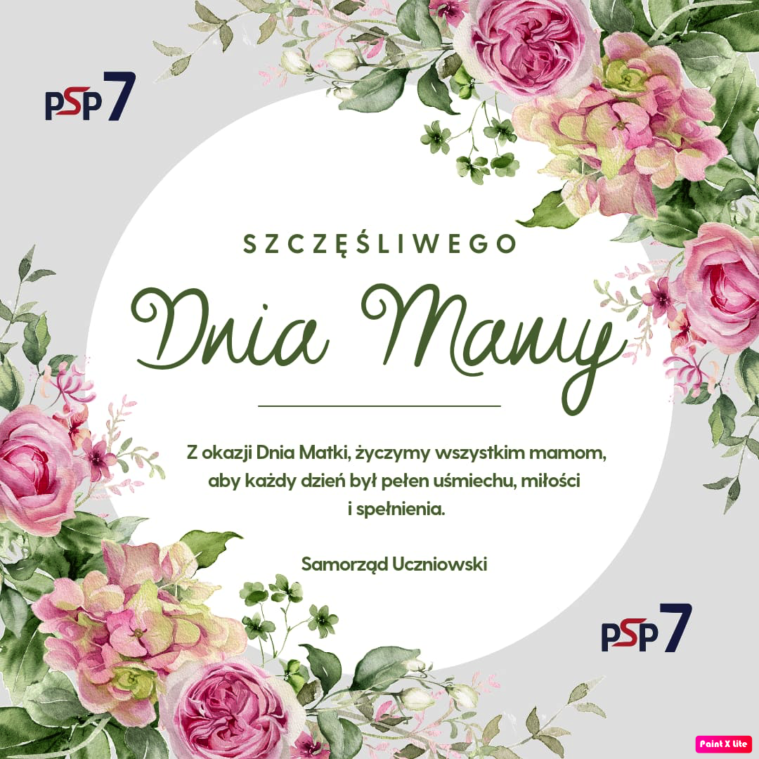 Szczęśliwego Dnia Mamy życzy SU