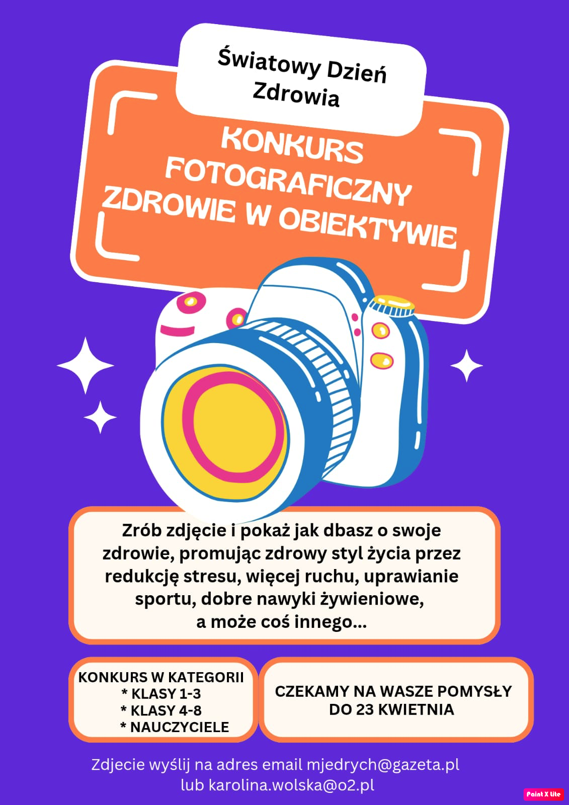 Konkurs Fotograficzny z okazji Światowego Dnia Zdrowia „Zdrowie w Obiektywie”