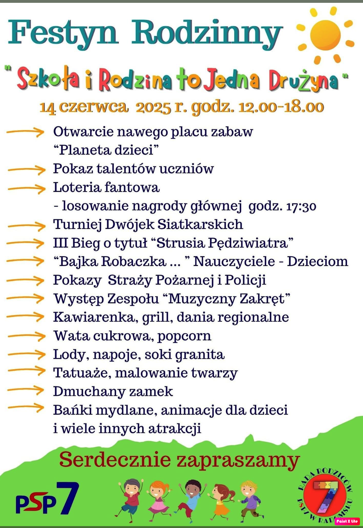 ZAPRASZAMY NA FESTYN RODZINNY