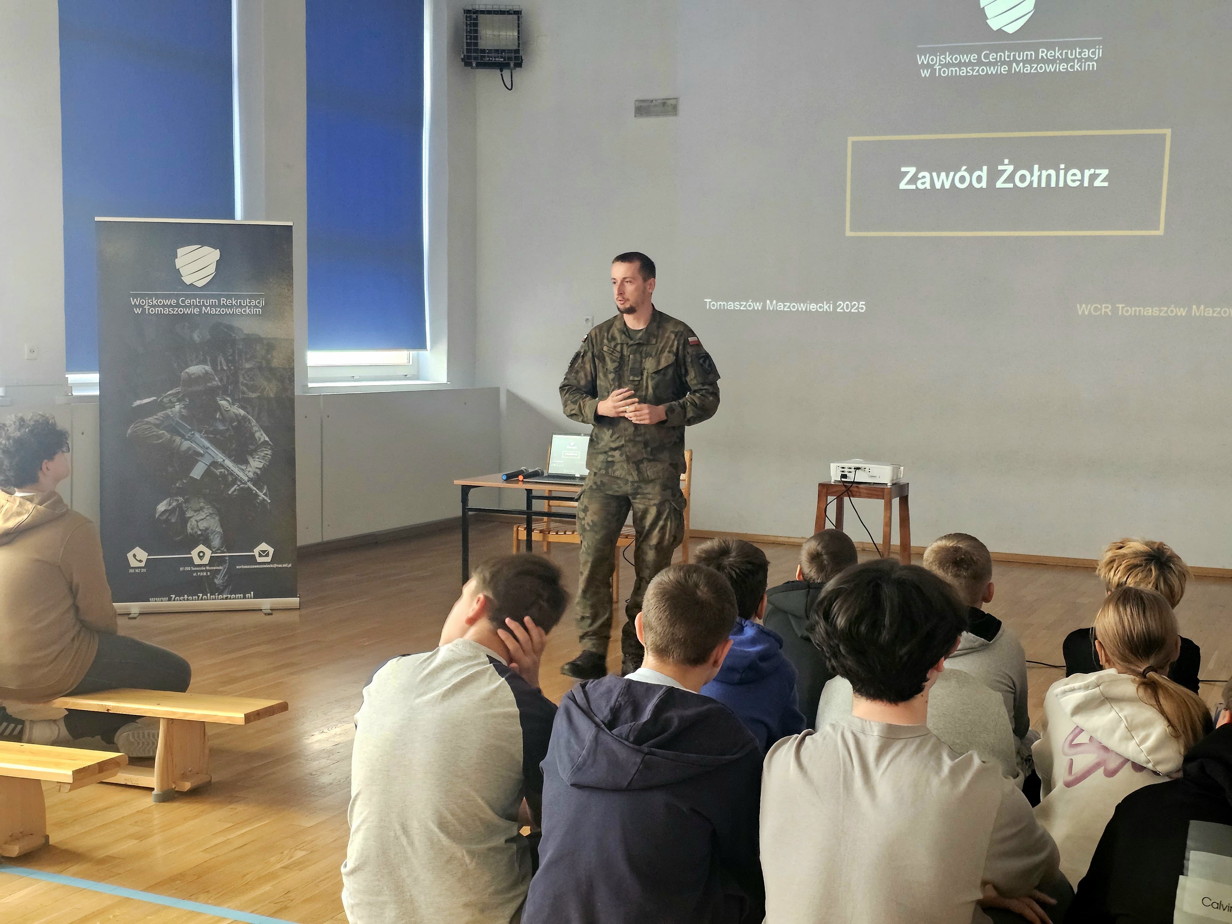 Spotkanie z przedstawicielem Wojskowego Centrum Rekrutacji w Tomaszowie Mazowieckim