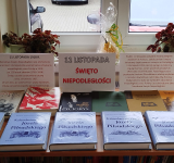 Zapraszamy do biblioteki szkolnej na wystawę książek z okazji Narodowego Święta Niepodległości 11 listopada