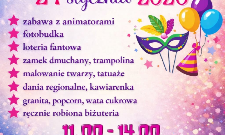 Zapraszamy na BAL KARNAWAŁOWY 2026!