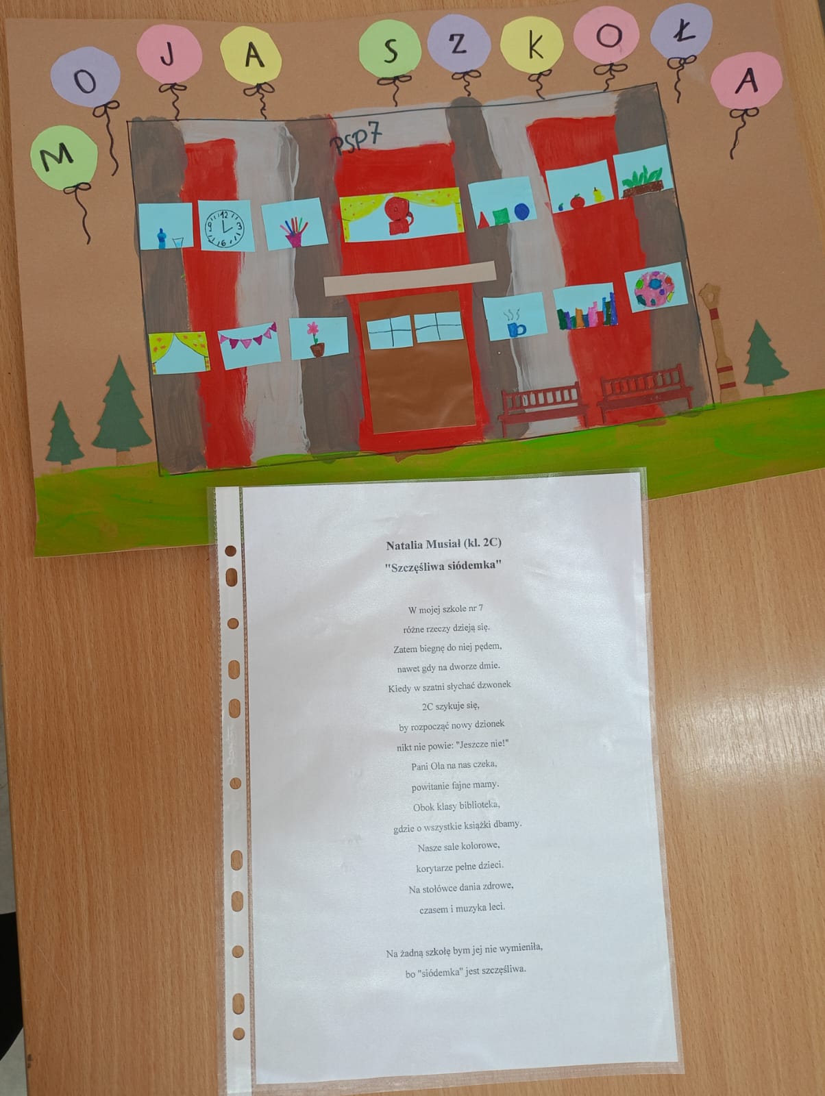 Wyniki szkolnego konkursu literacko-plastycznego „Wiersz o mojej szkole”