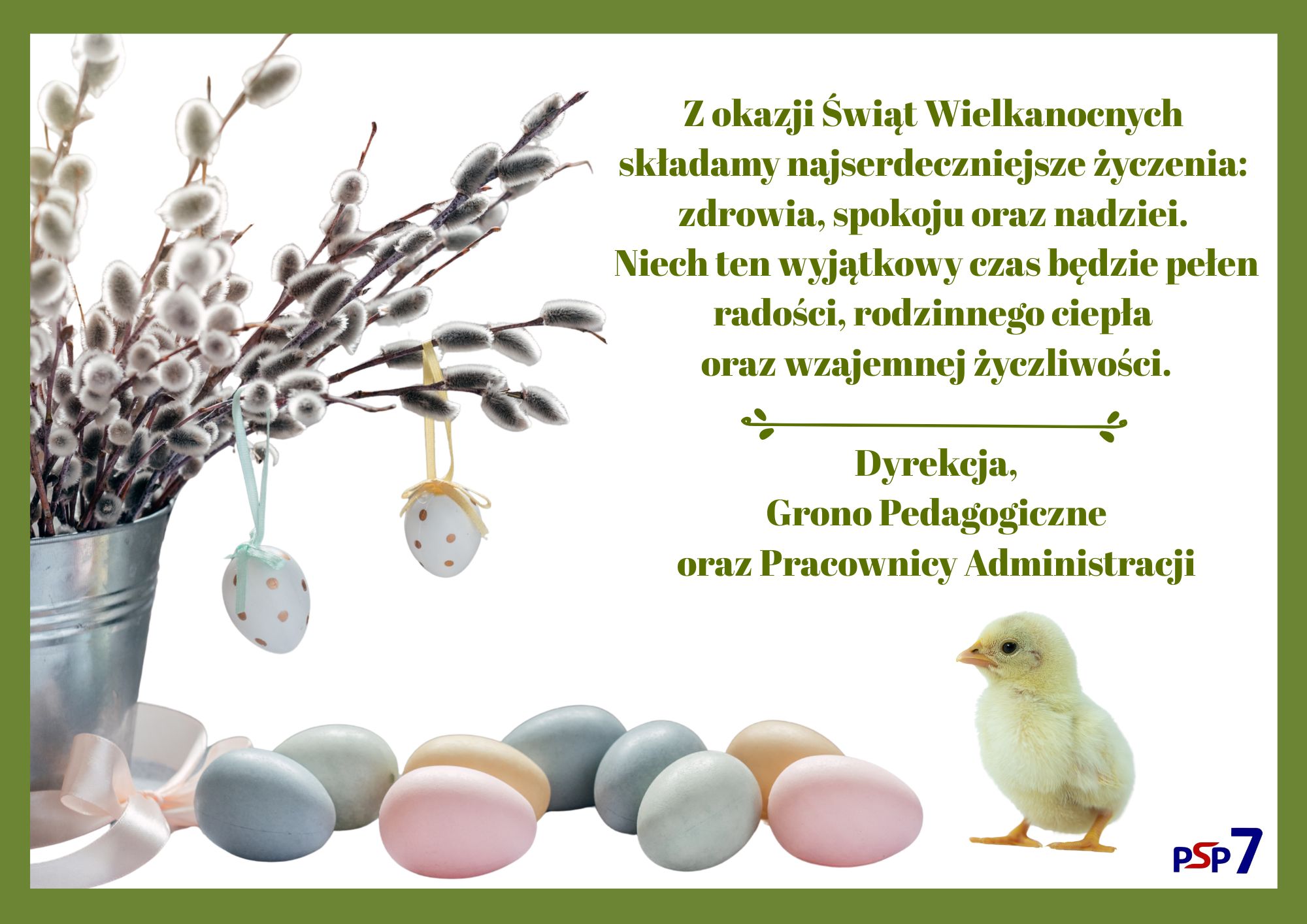 Zdrowych i Wesołych Świąt życzy Dyrekcja oraz Grono Pedagogiczne