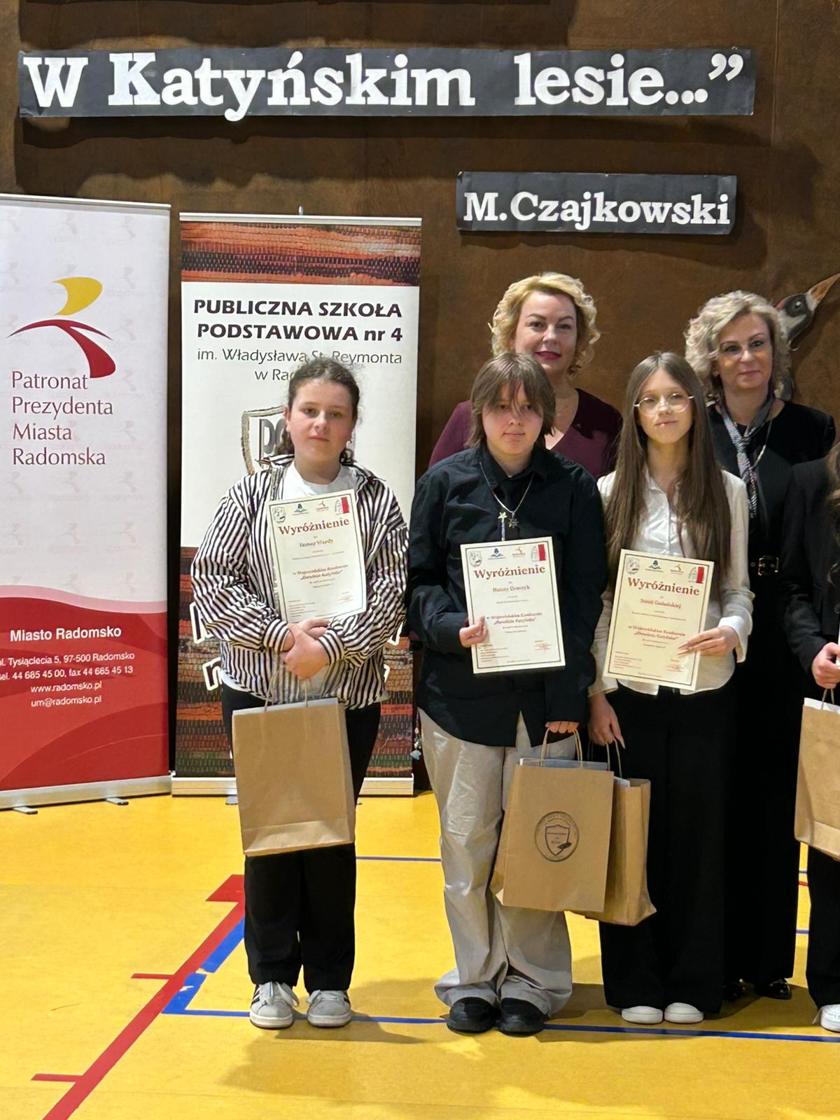 Hania wyróżniona w wojewódzkim konkursie „Zbrodnia Katyńska” 