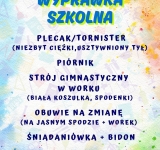 Wyprawka szkolna dla przyszłych pierwszoklasistów na rok szkolny 2026/2027