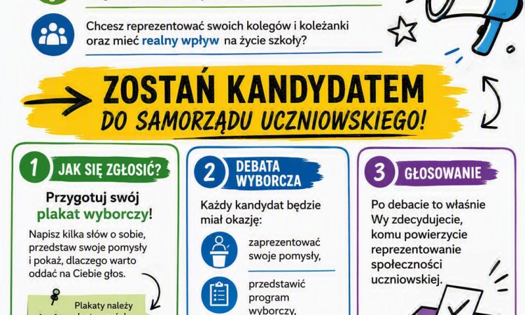 Ruszają wybory do Samorządu Uczniowskiego 2026
