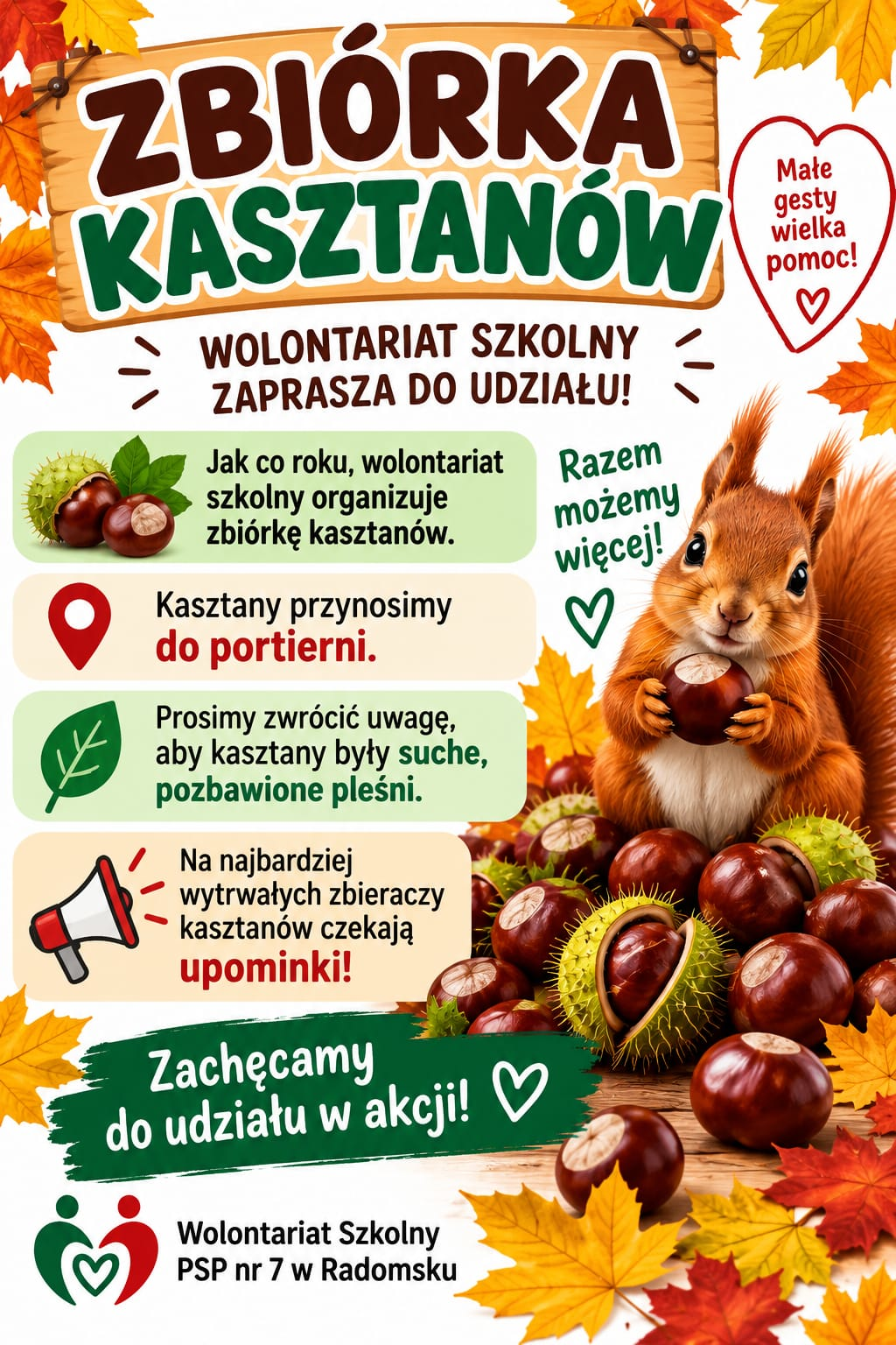 Zbiórka kasztanów 2026
